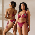 Banks Beer Logo All Over Print Recycled String Bikini - Irie Blues Boutique
