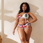 Bermuda Flag All Over Print Recycled String Bikini - Irie Blues Boutique