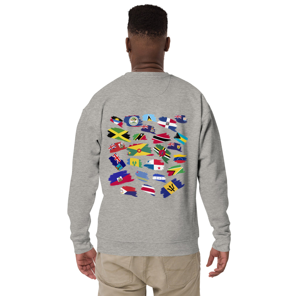 Caribbean Flag Unisex Sweatshirt - Irie Blues Boutique