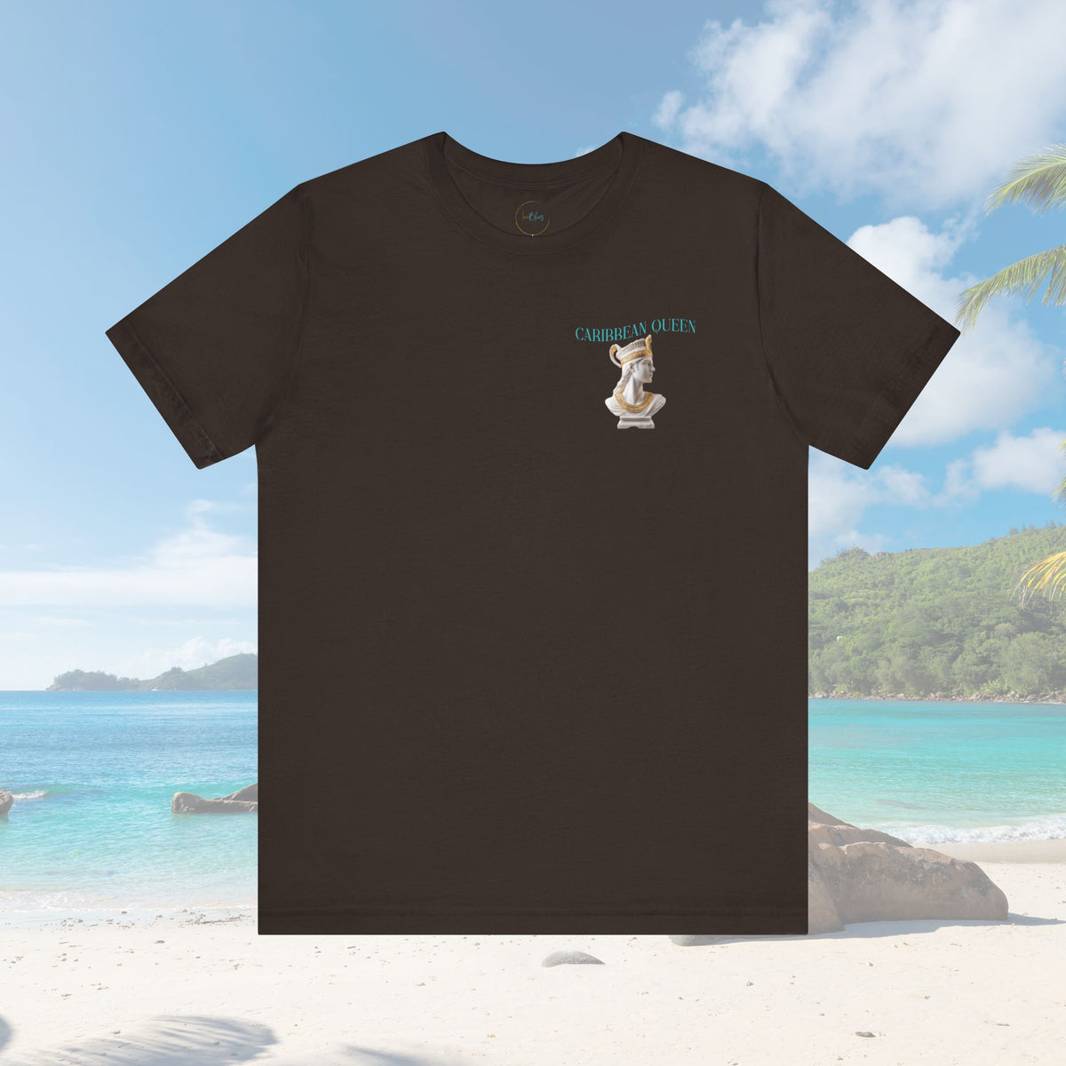 Caribbean Queen Back Print Graphic Tee - Irie Blues Boutique