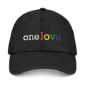 One Love Rastafarian Flag Embroidered Denim Hat - Irie Blues Boutique