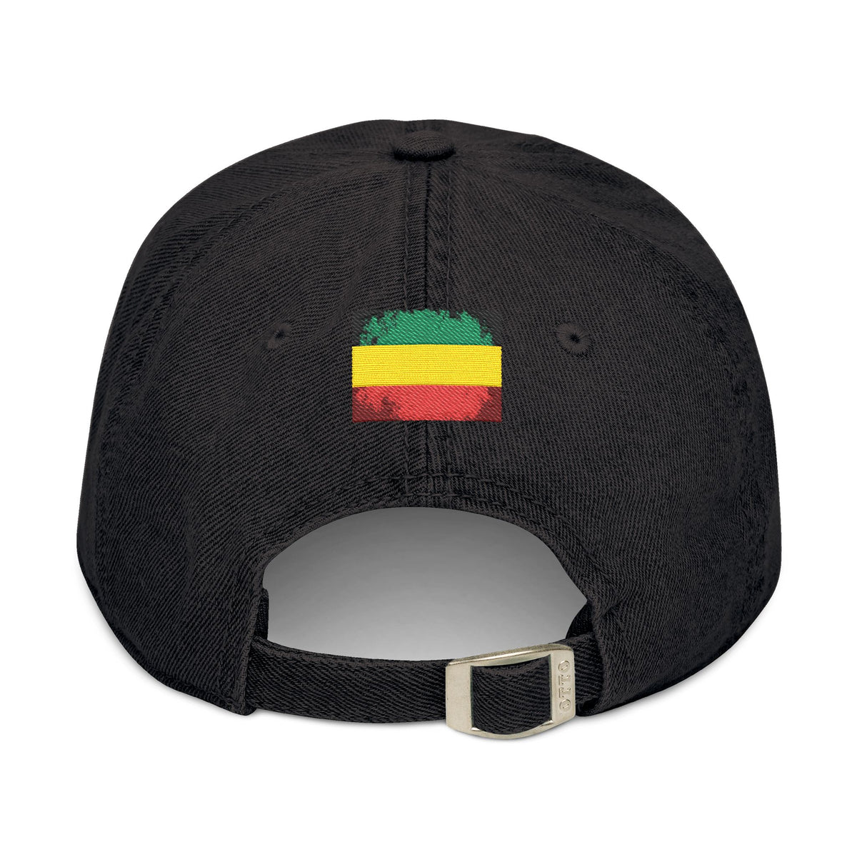 One Love Rastafarian Flag Embroidered Denim Hat - Irie Blues Boutique