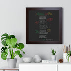 Jamaican Love Poem Framed Poster - Irie Blues Boutique