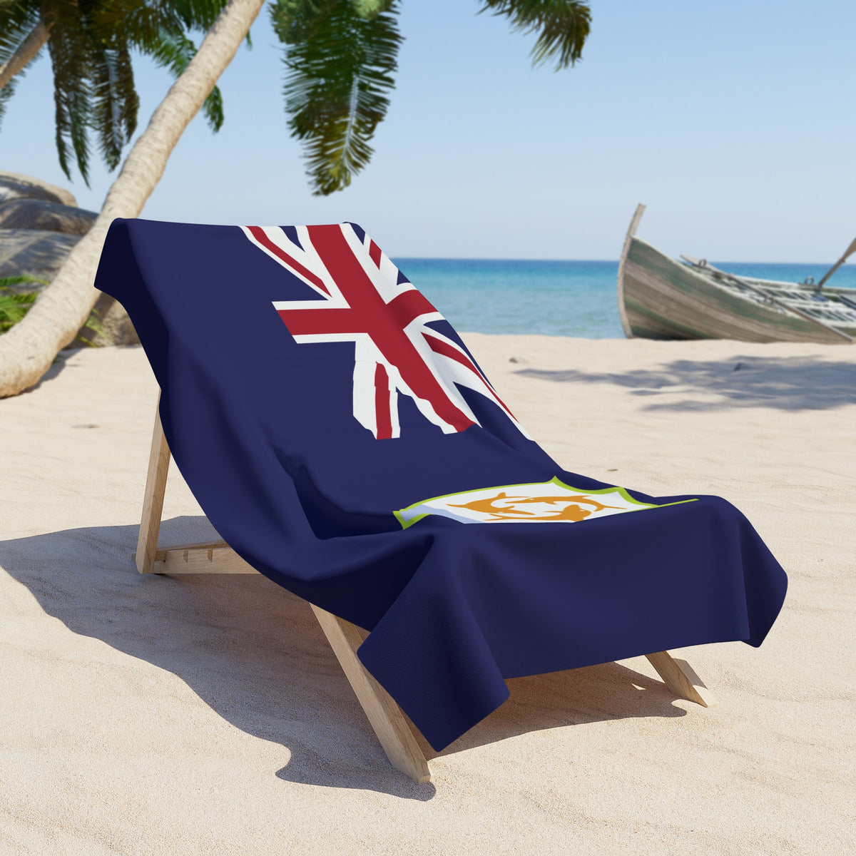 Anguilla Flag Beach Towel - Irie Blues Boutique