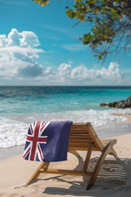 Anguilla Flag Beach Towel - Irie Blues Boutique