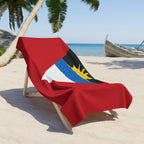 Antigua & Barbuda Flag Beach Towel - Irie Blues Boutique