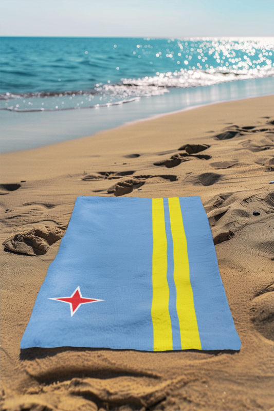 Aruba Flag Beach Towel - Irie Blues Boutique