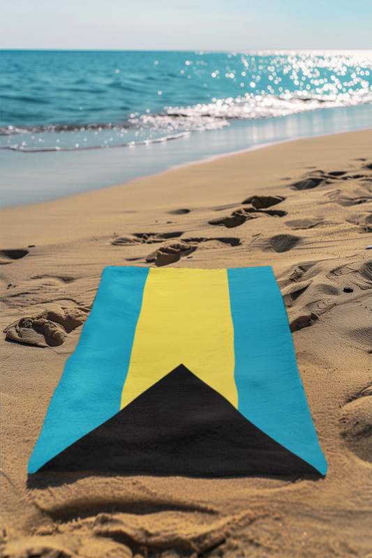 Bahamas Flag Beach Towel - Irie Blues Boutique