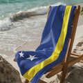 Curacao Flag Beach Towel - Irie Blues Boutique