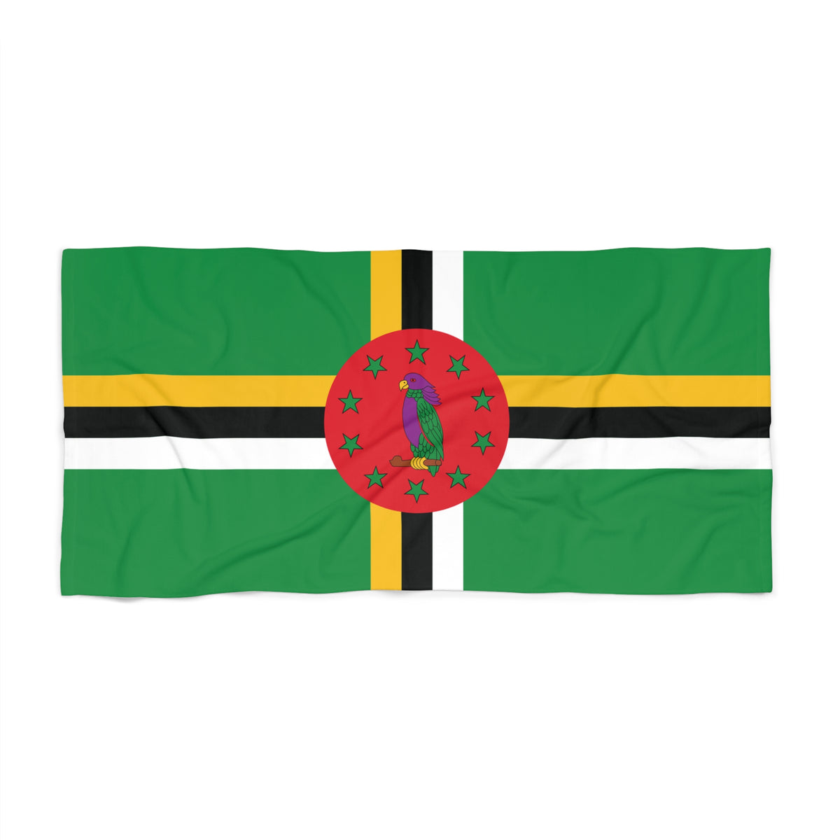 Dominica Flag Beach Towel - Irie Blues Boutique