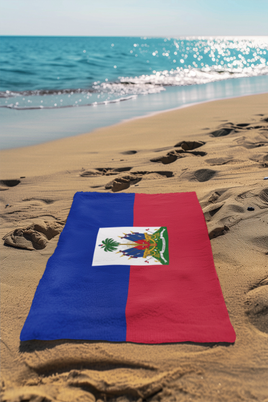 Haiti of Flag Beach Towel - Irie Blues Boutique
