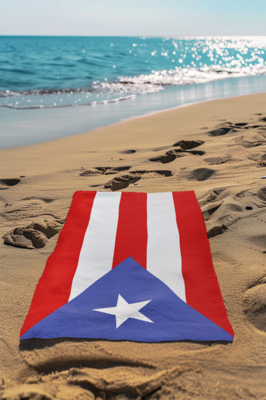 Puerto Rico Flag Beach Towel - Irie Blues Boutique
