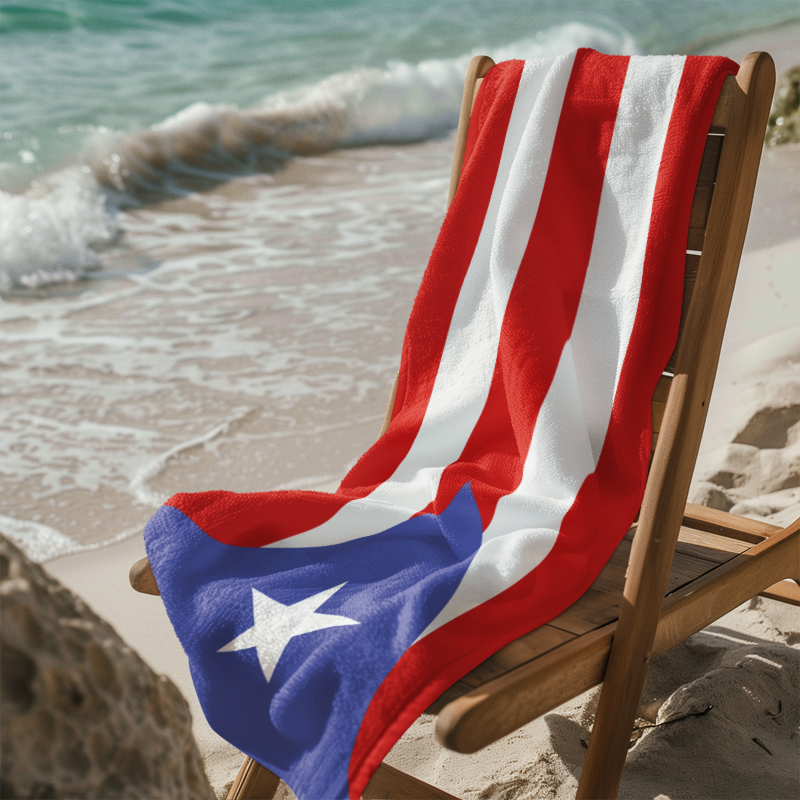Puerto Rico Flag Beach Towel - Irie Blues Boutique