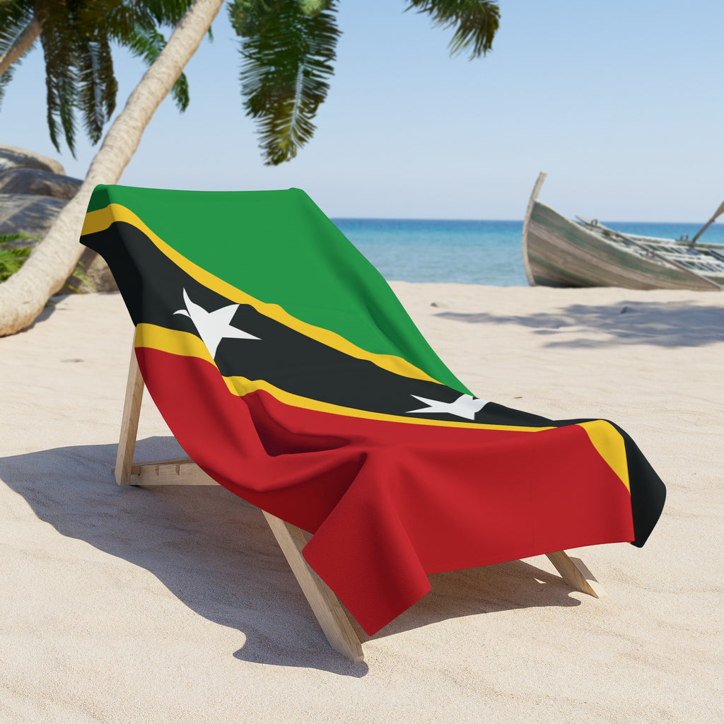 St. Kitts and Nevis Flag Beach Towel - Irie Blues Boutique