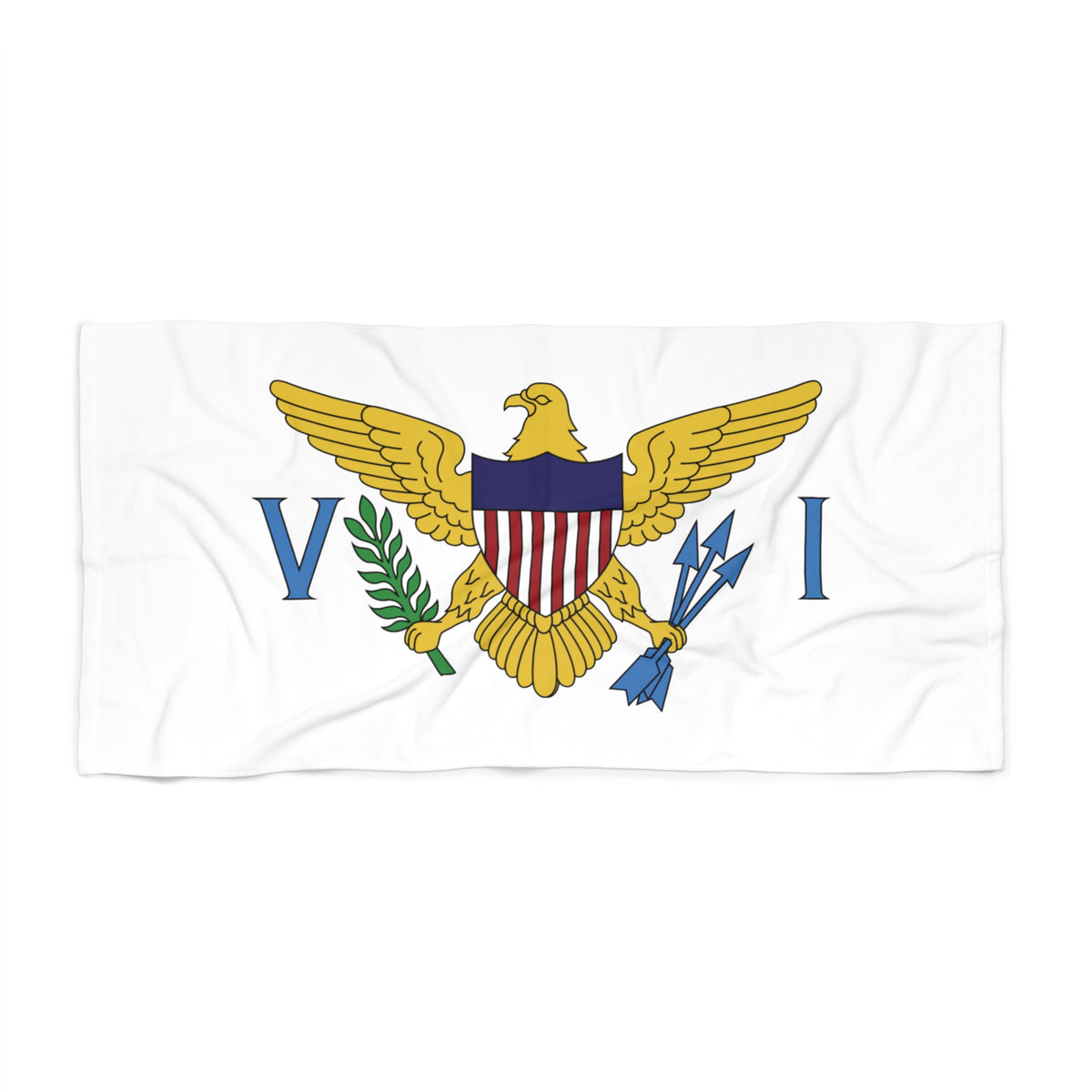 U.S. Virgin Islands Flag Beach Towel - Irie Blues Boutique