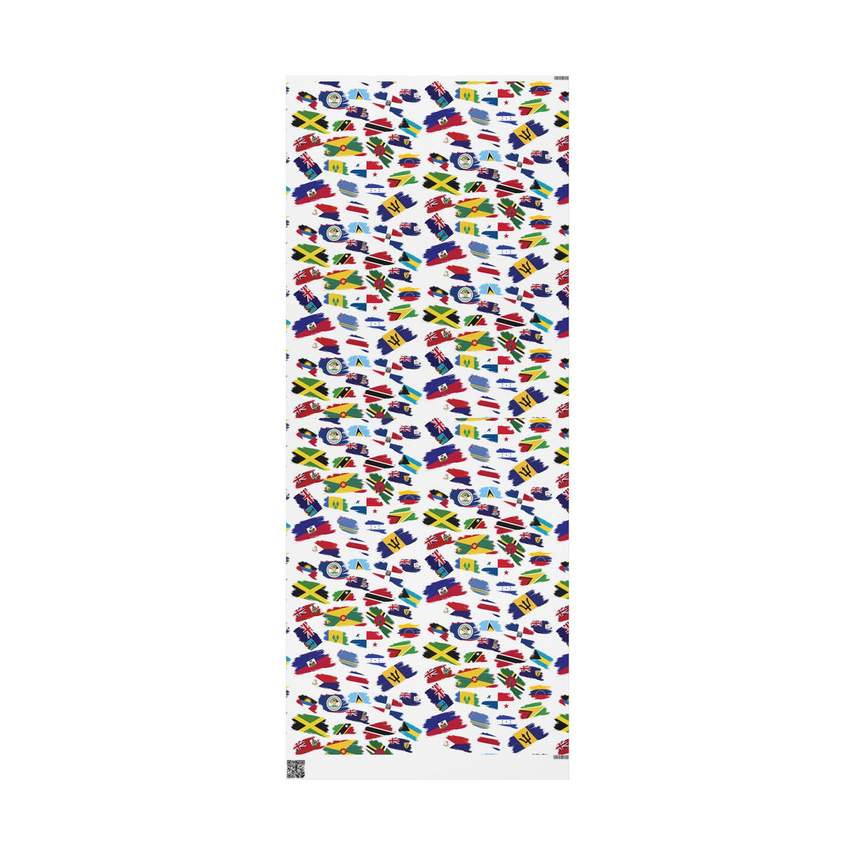 Caribbean Islands Flags Wrapping Paper - Irie Blues Boutique