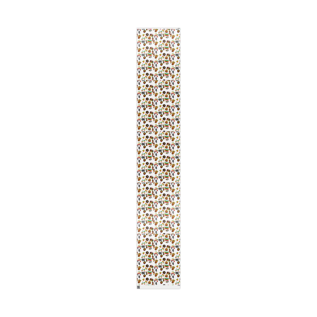 Reggae Theme Wrapping Papers (White) - Irie Blues Boutique