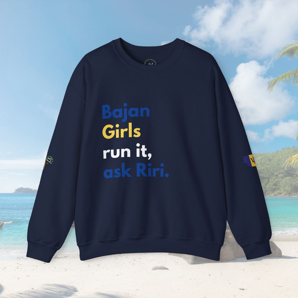 Bajan Girls Run It, Ask Riri Sweatshirt - Irie Blues Boutique