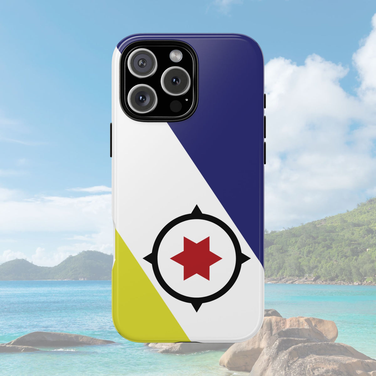 Bonaire Flag Tough Phone Case - Irie Blues Boutique