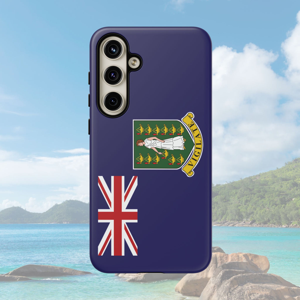 British Virgin Islands Flag Tough Phone Case - Irie Blues Boutique
