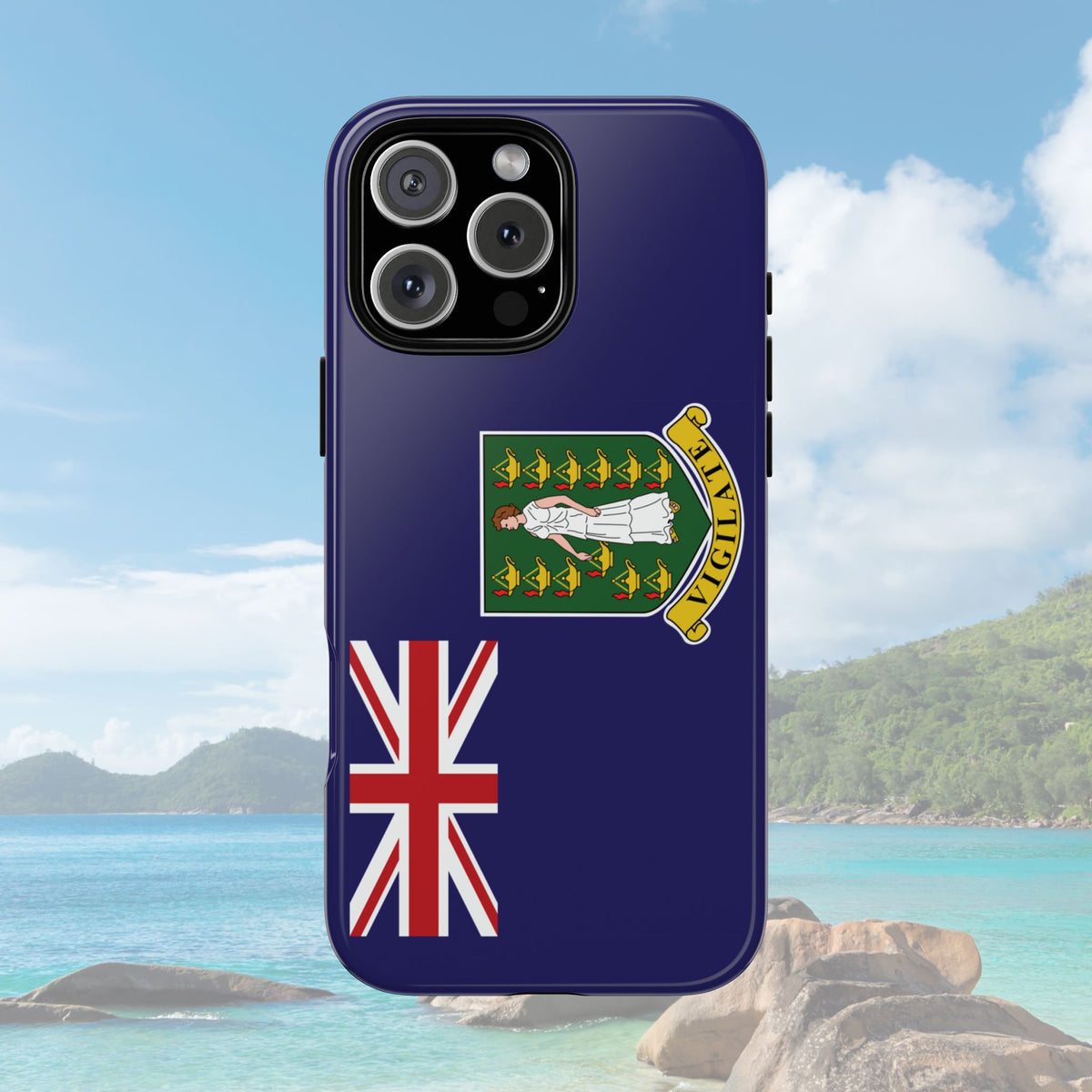 British Virgin Islands Flag Tough Phone Case - Irie Blues Boutique