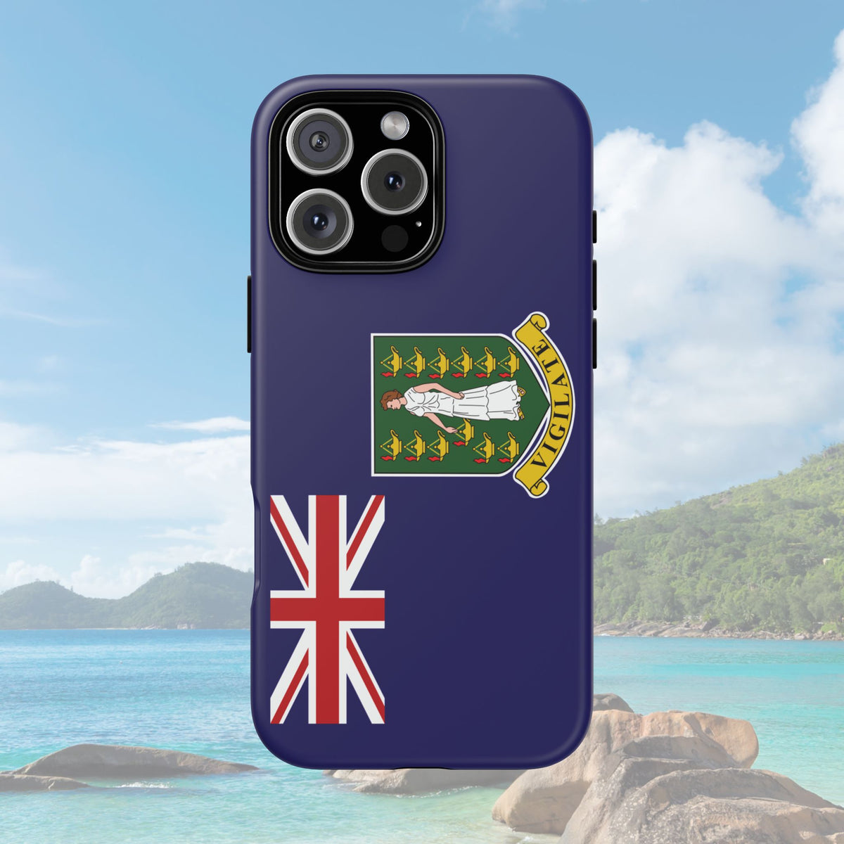 British Virgin Islands Flag Tough Phone Case - Irie Blues Boutique