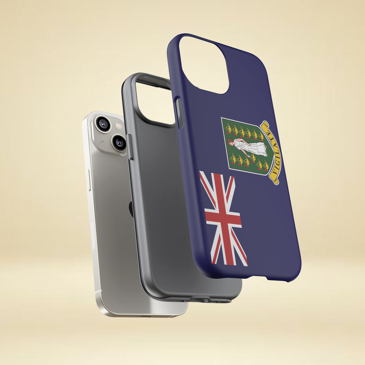 British Virgin Islands Flag Tough Phone Case - Irie Blues Boutique