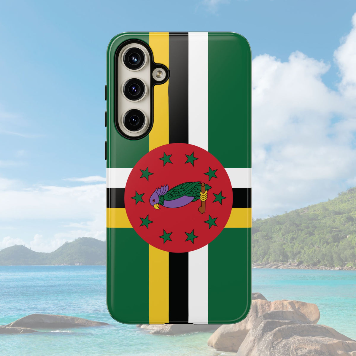 Dominica Flag Tough Phone Case - Irie Blues Boutique