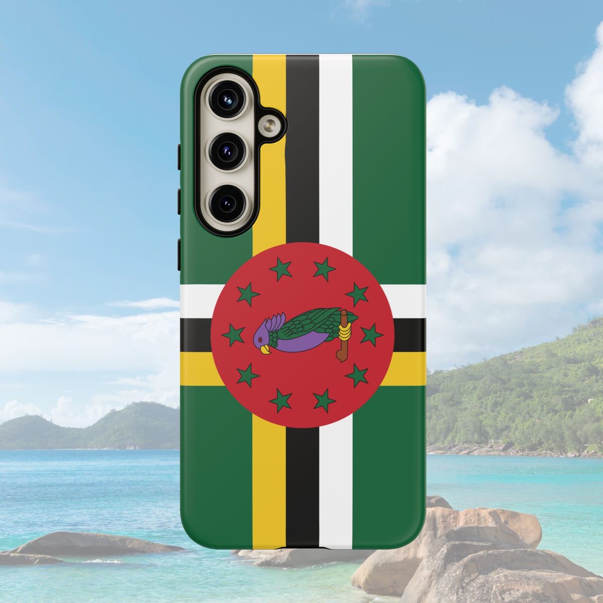 Dominica Flag Tough Phone Case - Irie Blues Boutique