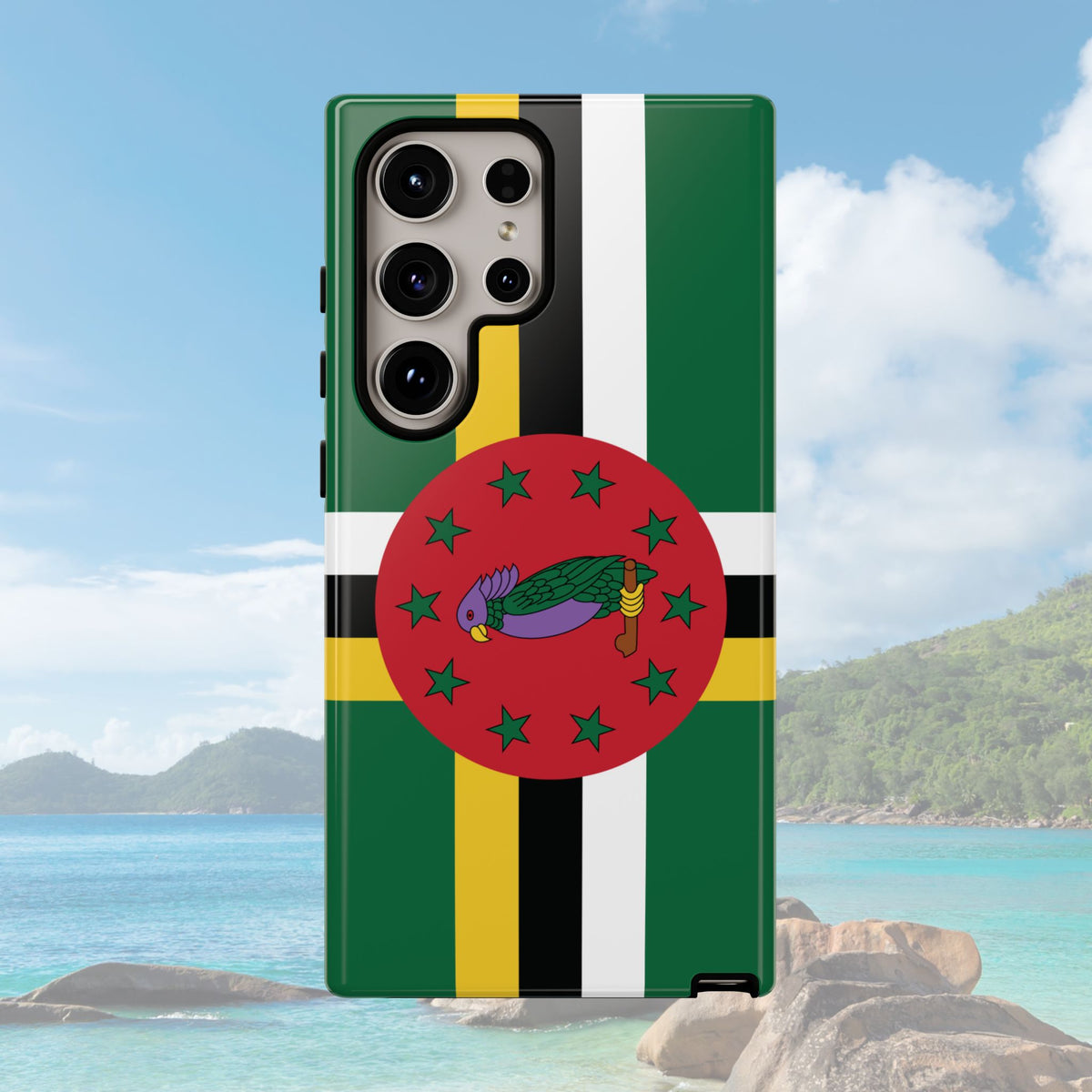 Dominica Flag Tough Phone Case - Irie Blues Boutique