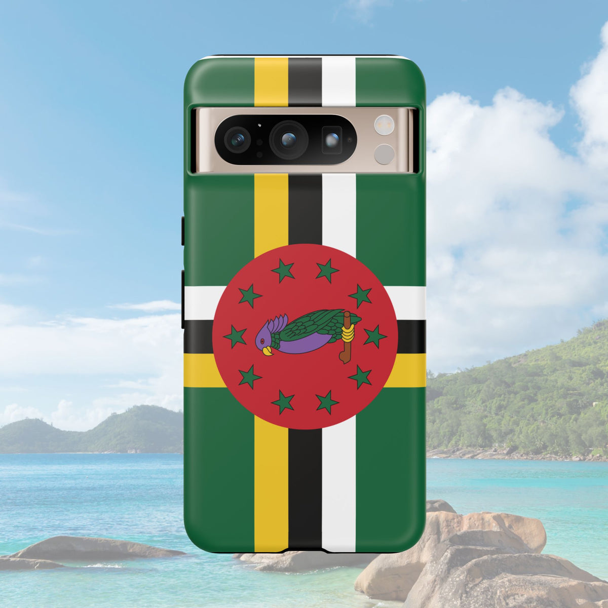 Dominica Flag Tough Phone Case - Irie Blues Boutique