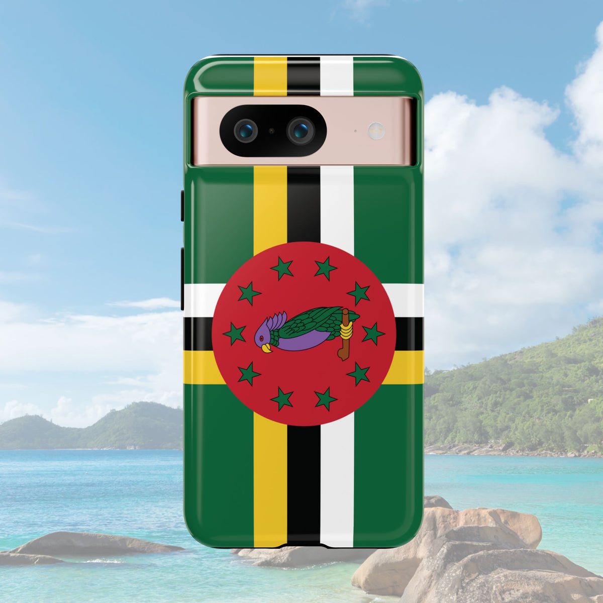 Dominica Flag Tough Phone Case - Irie Blues Boutique
