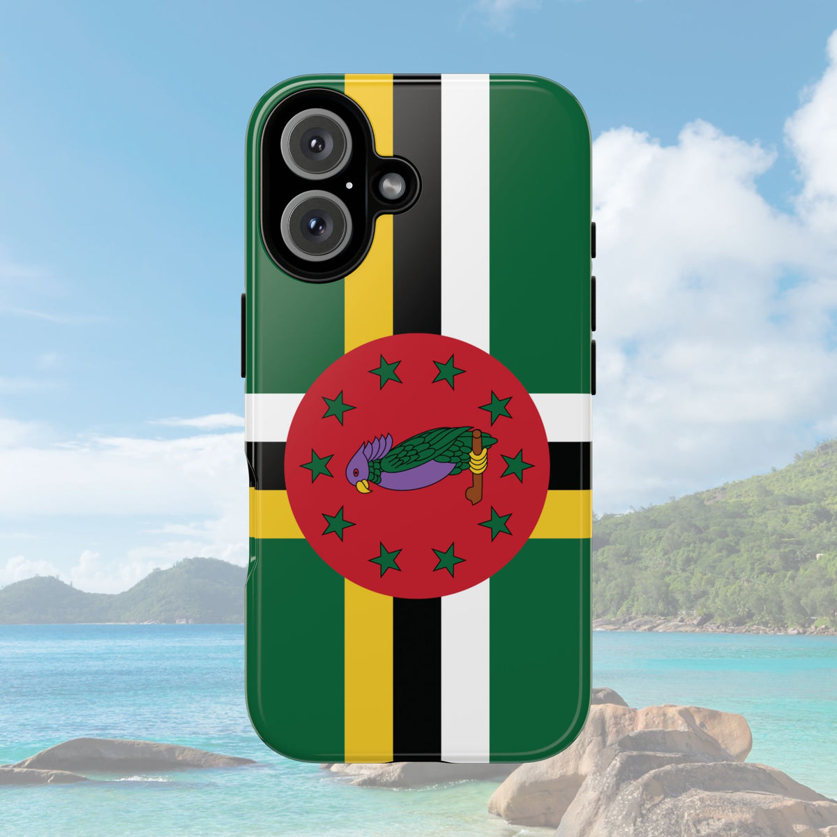 Dominica Flag Tough Phone Case - Irie Blues Boutique