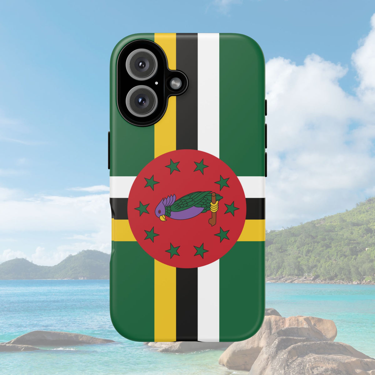 Dominica Flag Tough Phone Case - Irie Blues Boutique