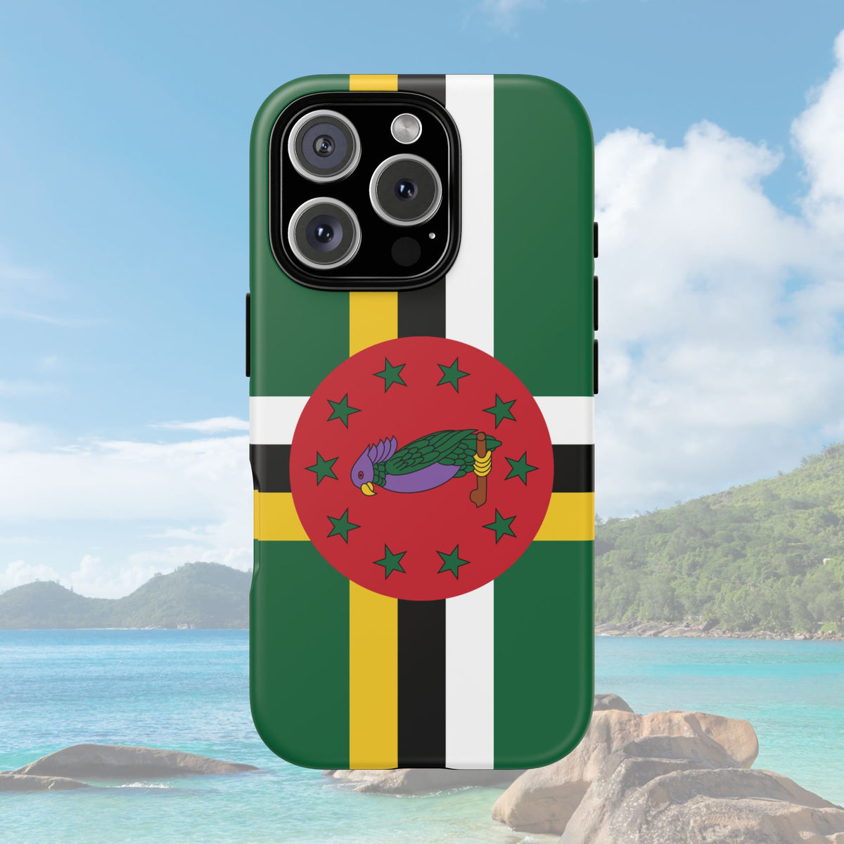 Dominica Flag Tough Phone Case - Irie Blues Boutique