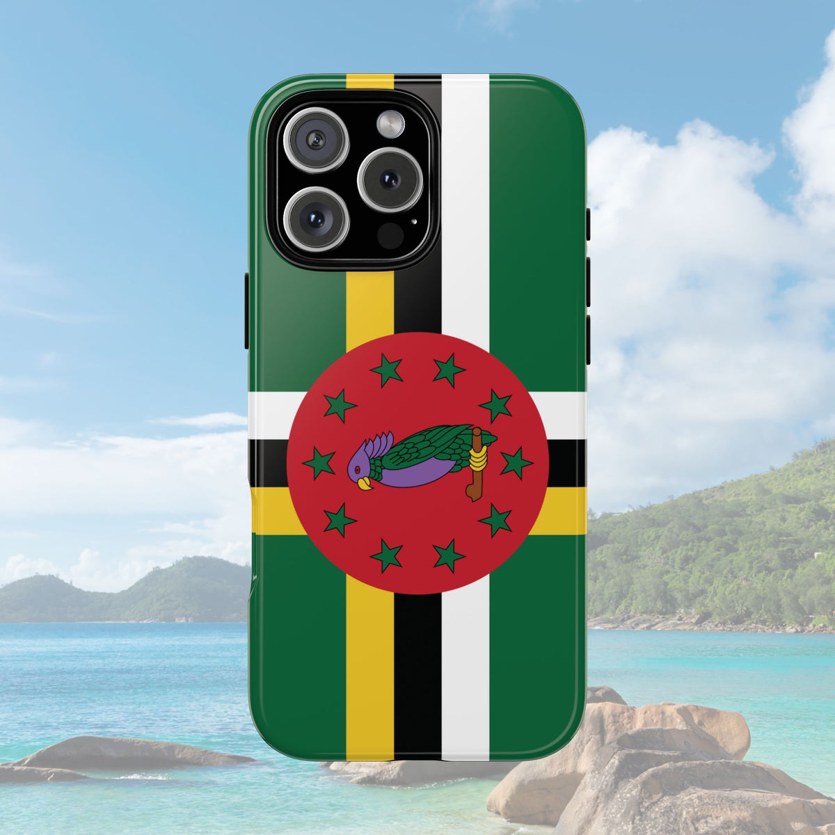 Dominica Flag Tough Phone Case - Irie Blues Boutique