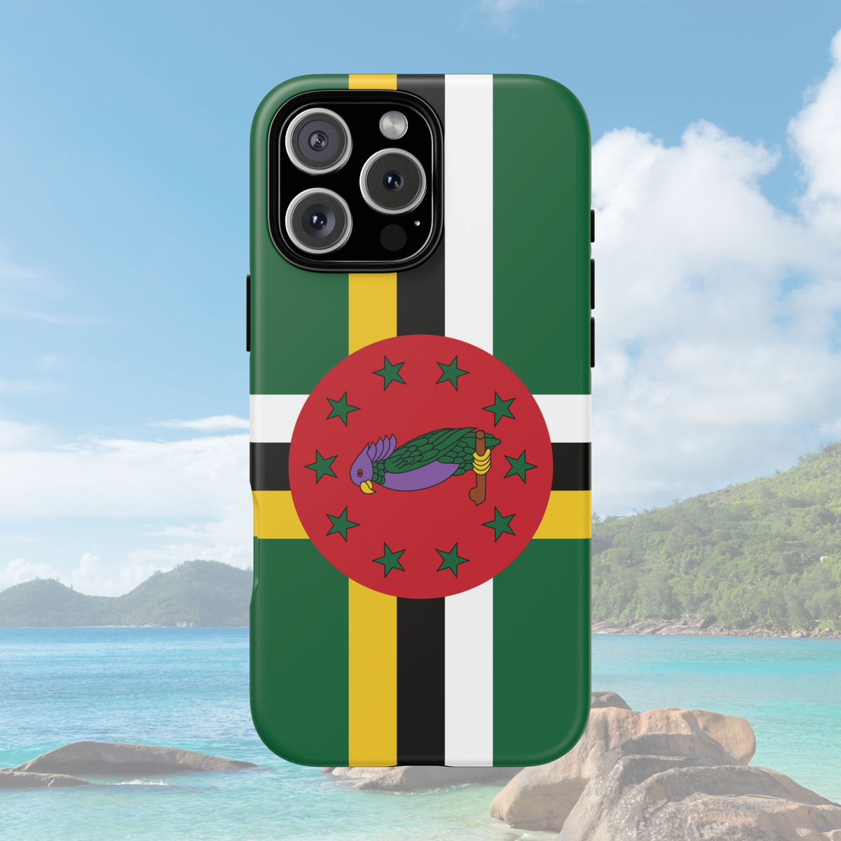 Dominica Flag Tough Phone Case - Irie Blues Boutique