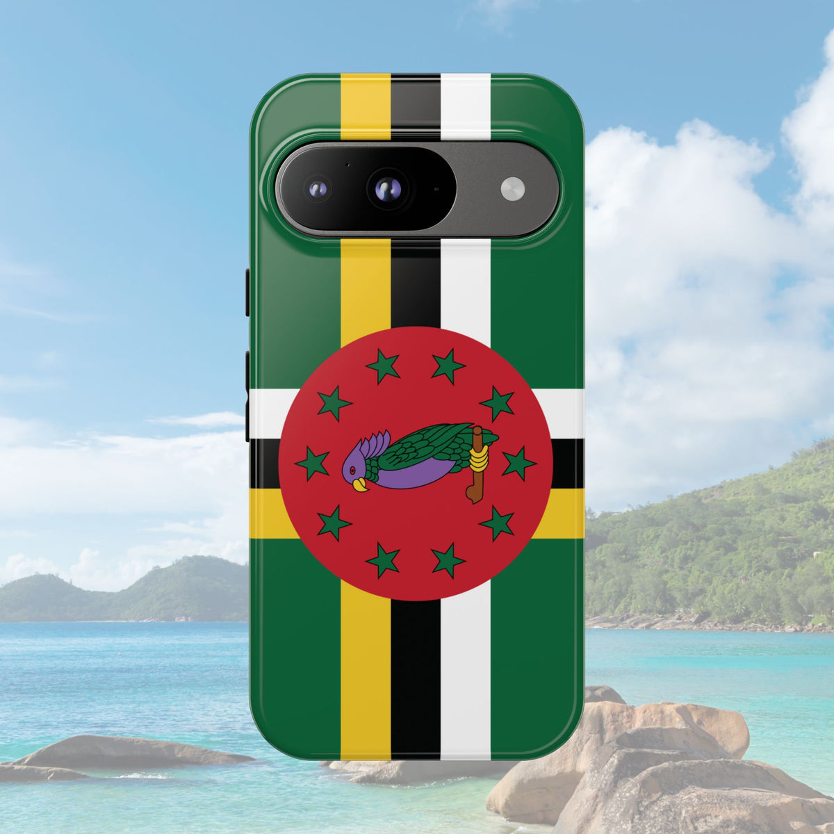 Dominica Flag Tough Phone Case - Irie Blues Boutique