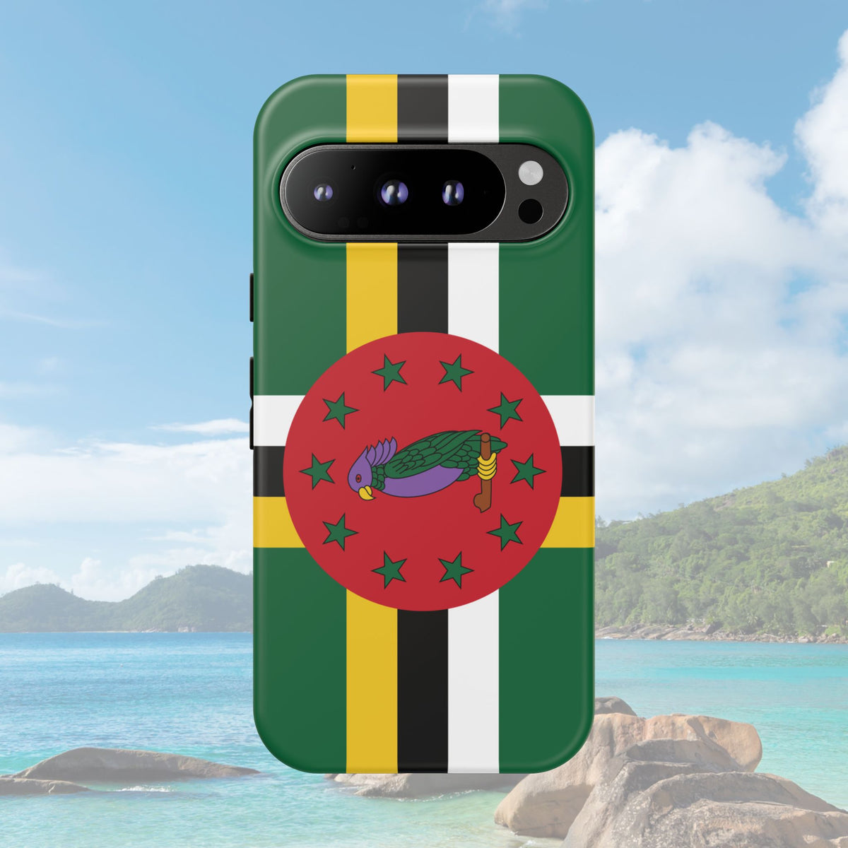 Dominica Flag Tough Phone Case - Irie Blues Boutique