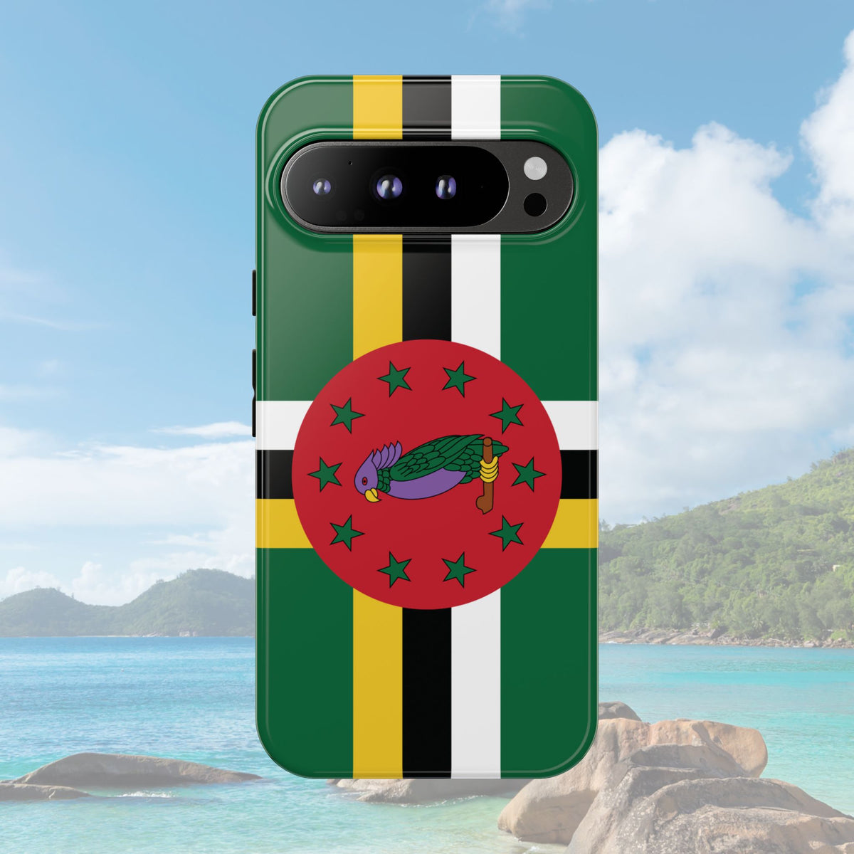 Dominica Flag Tough Phone Case - Irie Blues Boutique
