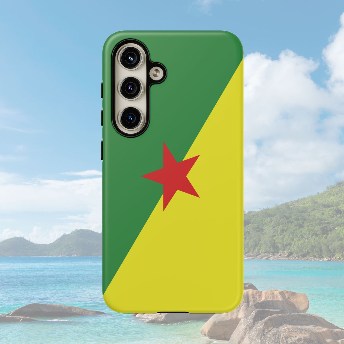 French Guiana Flag Tough Phone Case - Irie Blues Boutique