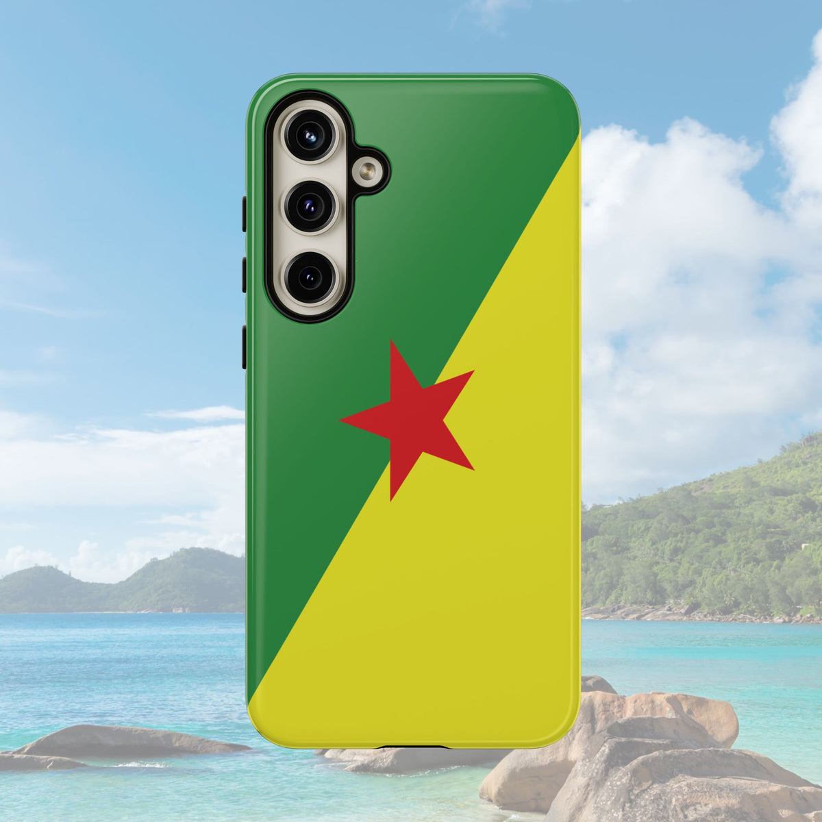 French Guiana Flag Tough Phone Case - Irie Blues Boutique
