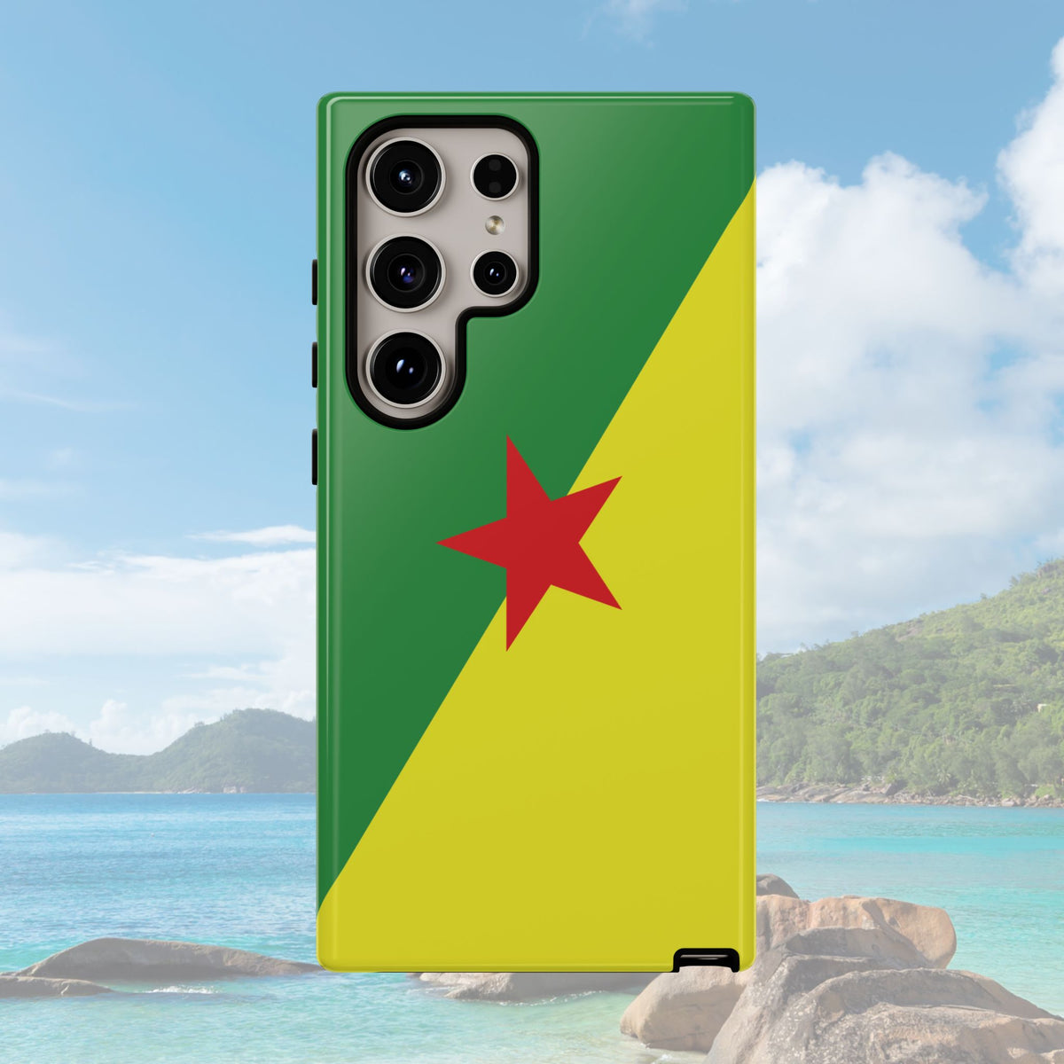 French Guiana Flag Tough Phone Case - Irie Blues Boutique