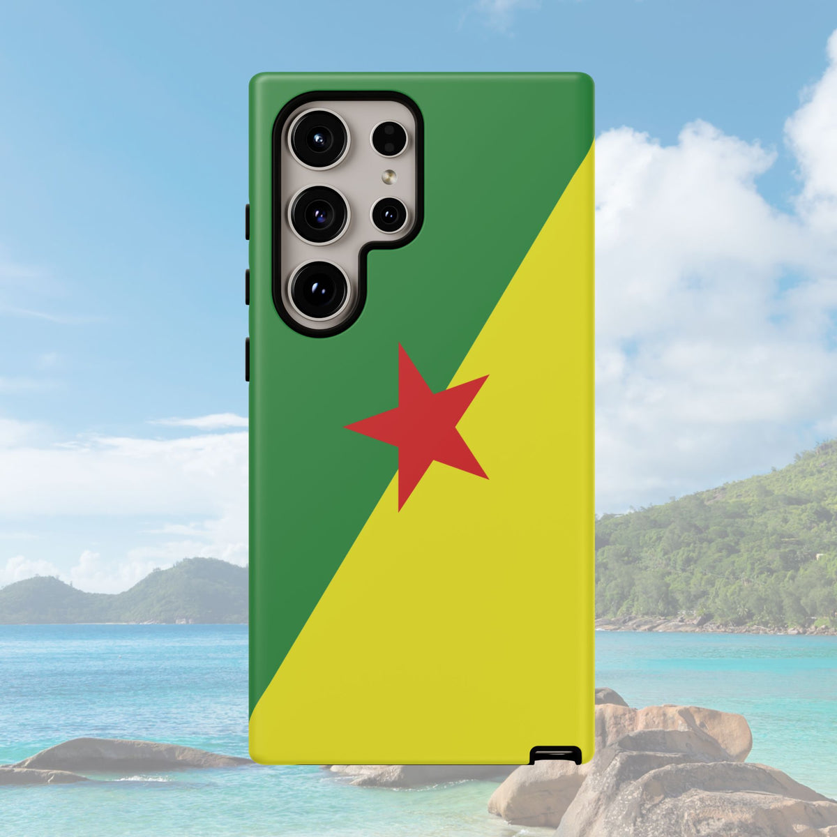 French Guiana Flag Tough Phone Case - Irie Blues Boutique