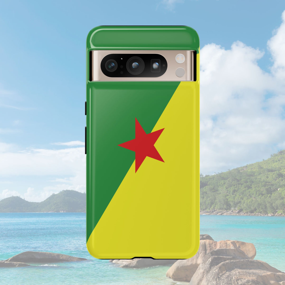 French Guiana Flag Tough Phone Case - Irie Blues Boutique