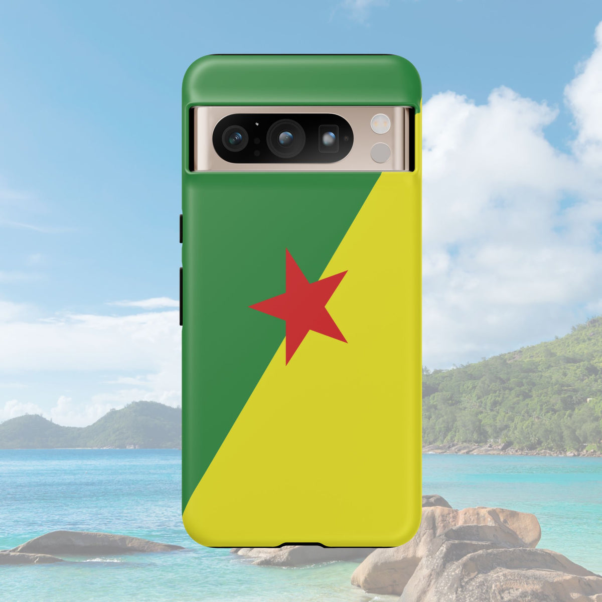 French Guiana Flag Tough Phone Case - Irie Blues Boutique