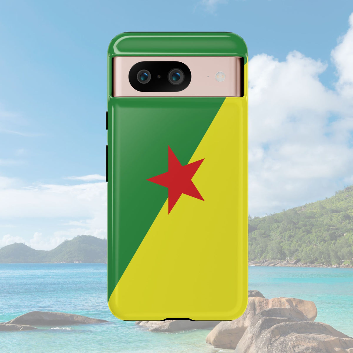 French Guiana Flag Tough Phone Case - Irie Blues Boutique