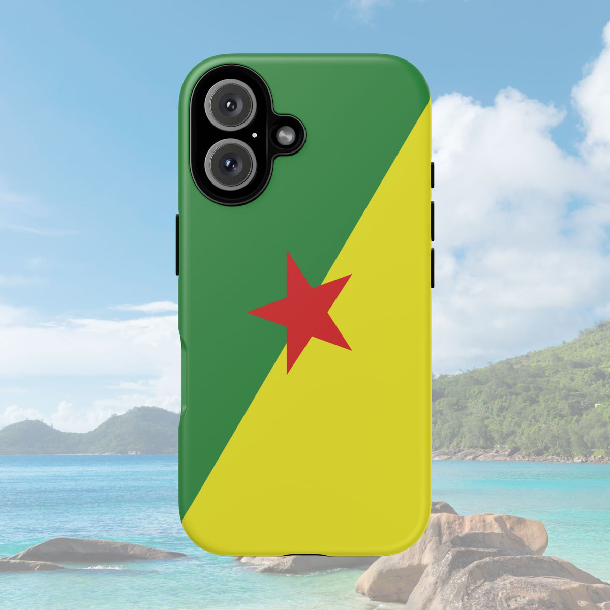French Guiana Flag Tough Phone Case - Irie Blues Boutique