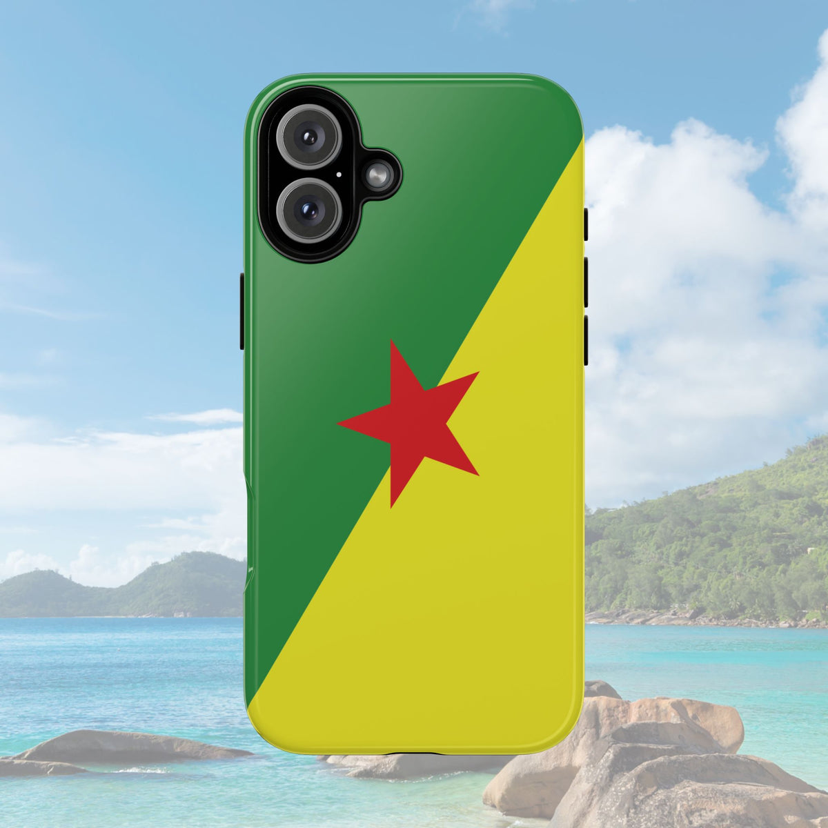 French Guiana Flag Tough Phone Case - Irie Blues Boutique