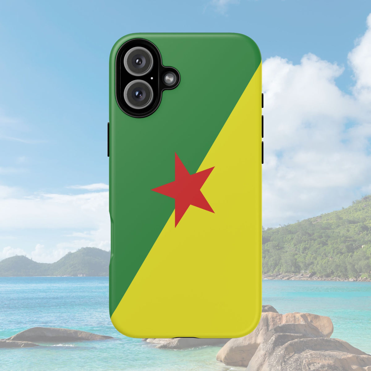 French Guiana Flag Tough Phone Case - Irie Blues Boutique